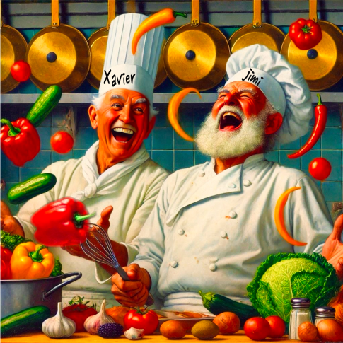 Xavier and Jim Xavier and Jim